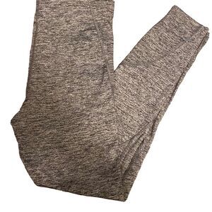 Forever21 Full Length High Waisted Compression Athletic Leggings Heathered Grey
